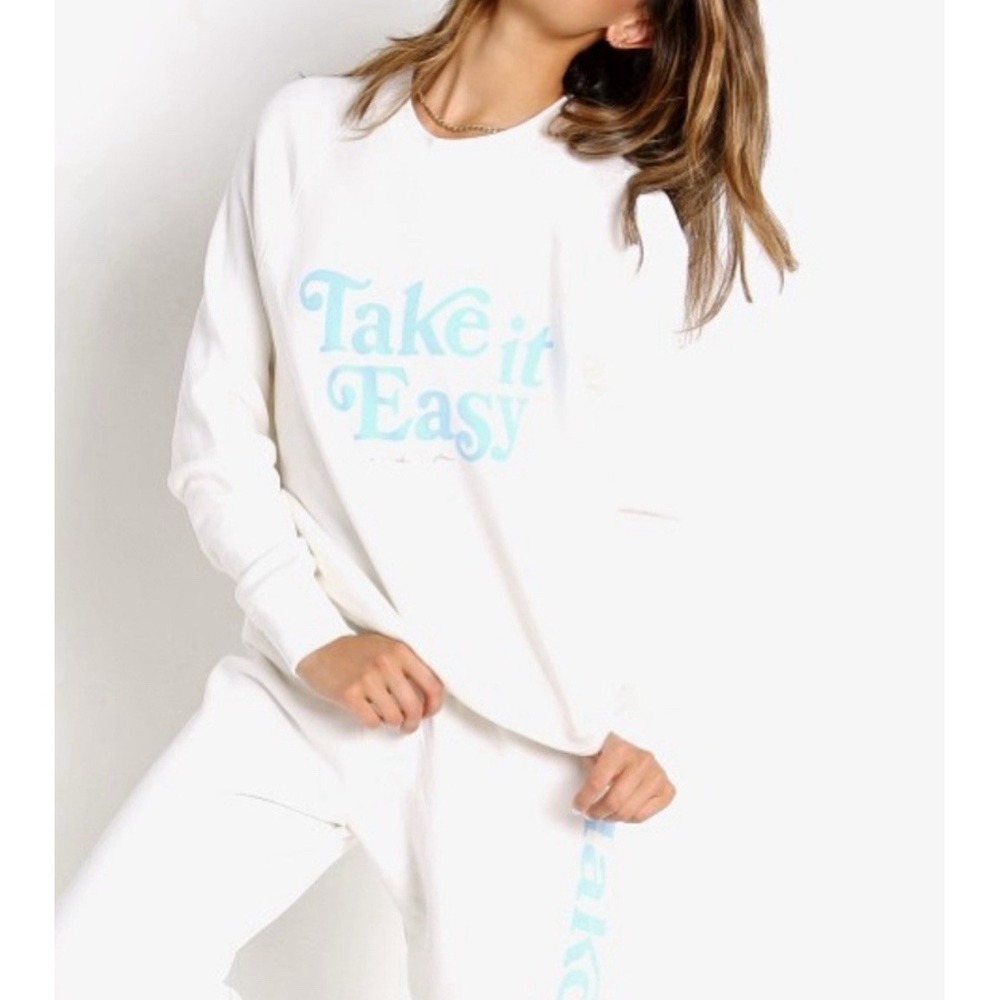 Spiritual Gangster "Take It Easy" Old School Terry Pullover Stone Size Small - Picture 6 of 6